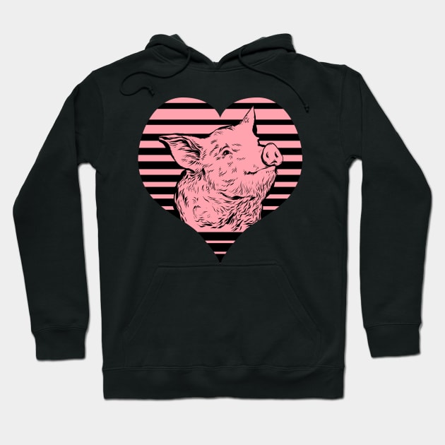 I love pigs Hoodie by Life thats good studio